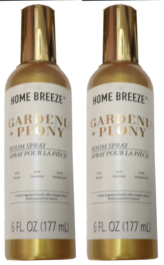 Home breeze Gardenia + Peony Room Spray 6 oz (Set of 2)
