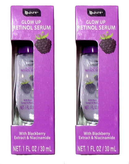 B-pure Glow Up Revitalizing Serum with Blackberry Extract 1oz (Set of 2)