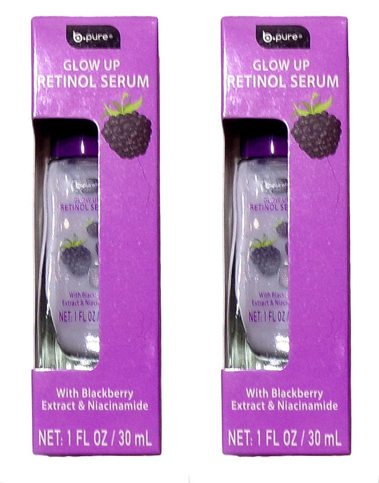 B-pure Glow Up Revitalizing Serum with Blackberry Extract 1oz (Set of 2)