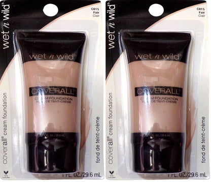 Wet N Wild Coverall Cream Foundation# 815 FAIR (Set of 2)
