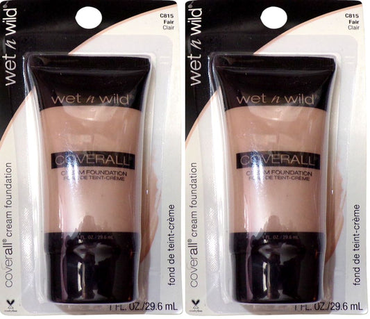 Wet N Wild Coverall Cream Foundation# 815 FAIR (Set of 2)