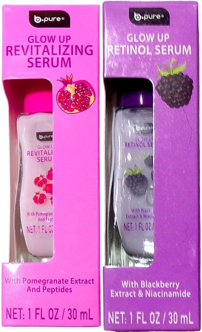B-pure Glow Up Revitalizing Serum - Pomegranate & Blackberry (Set of 2)