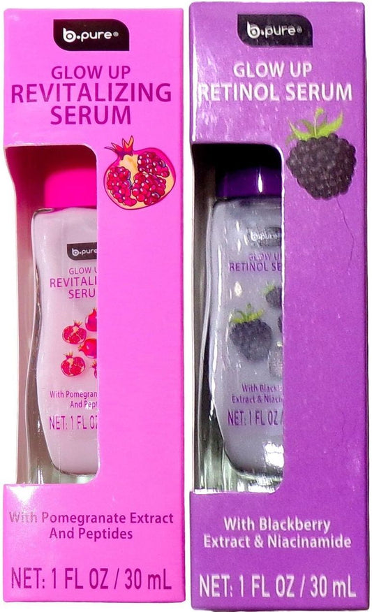 B-pure Glow Up Revitalizing Serum - Pomegranate & Blackberry (Set of 2)