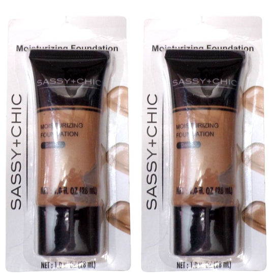 Sassy + Chic Moisturizing Foundation# Dark (Set of 2)