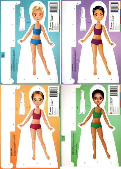 Dress-Up Girls Paper Dolls - Magical, Princess. Blossom, Enchanted - Books