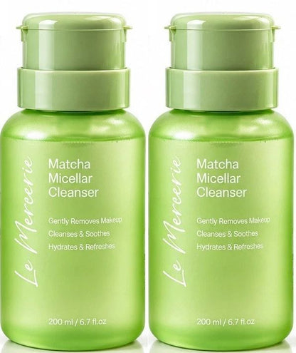 Le Mercerie Matcha Micellar Cleanser 6.7 fl oz / 200 ml (2-Pack)