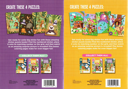Wild Adventures & Whimsical Garden - Sticker Puzzle Book