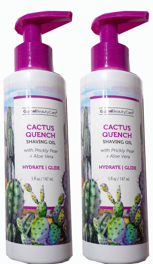 Global Beauty Care Cactus Quench Shaving Oil 5 fl oz (Set of 2)