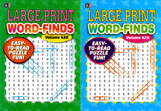 Large Print Word - (All New Puzzles) - Vol.429 - 430 (Set of 2)