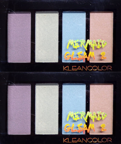 KleanColor Mermaid Cleam 2 prismatic Hightlighter Palette BH 731-02 10 g. Set