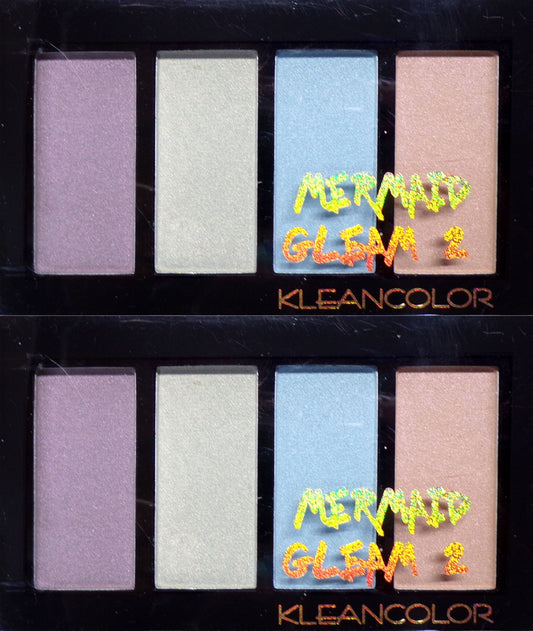 KleanColor Mermaid Cleam 2 prismatic Hightlighter Palette BH 731-02 10 g. Set