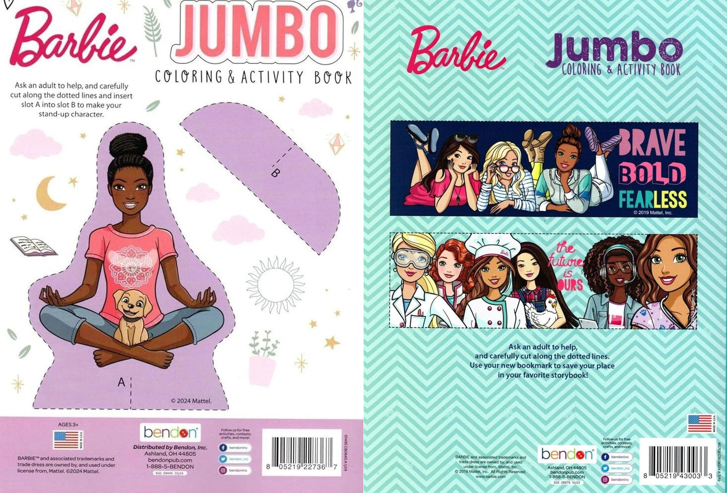 Barbie - Jumbo Coloring & Activity Book (Set of 2 Books)