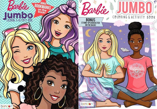 Barbie - Jumbo Coloring & Activity Book (Set of 2 Books)