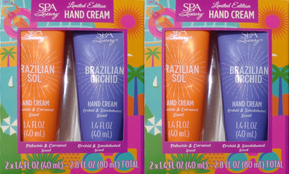 Spa Luxury Limited Edition Hand Cream - Brazilian Sol & Brazilian Orchid (Set)