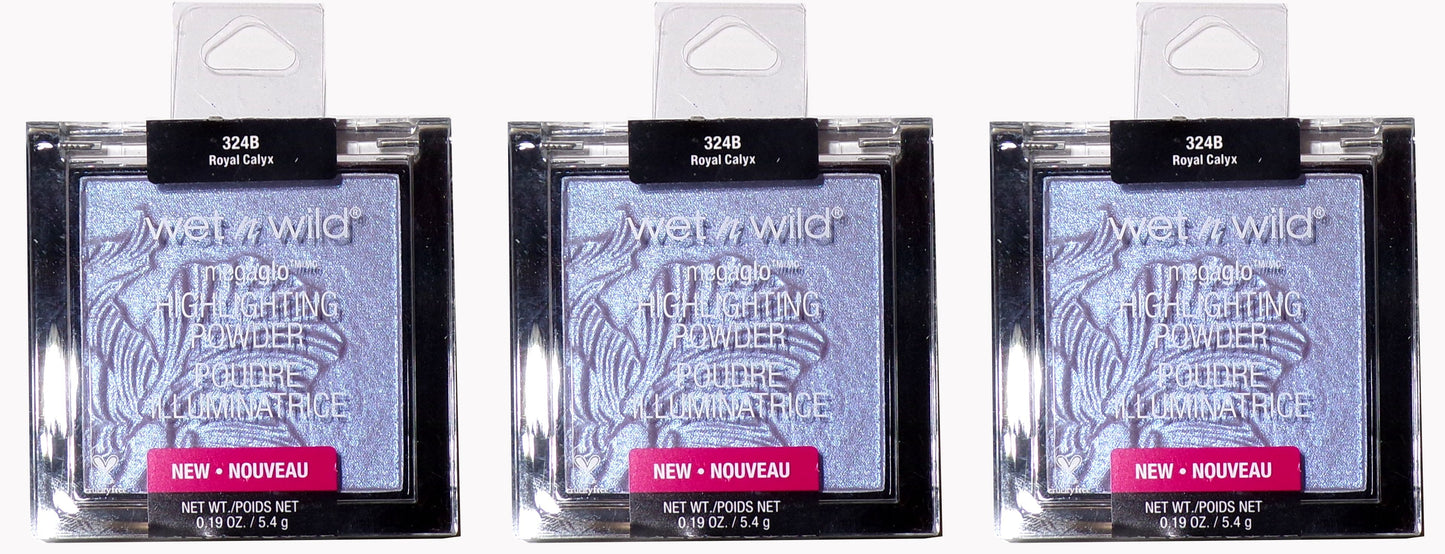 Wet n Wild MegaGlo Highlighting Powder Royal Calyx 324B 0.19 oz (Set of 3)
