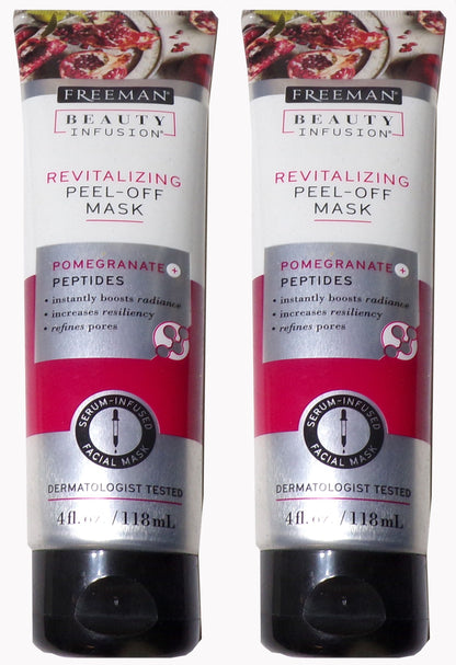 Freeman Beauty Infusion Revitalizing Pomegranate Peel-off Face Mask 4 fl/oz Set