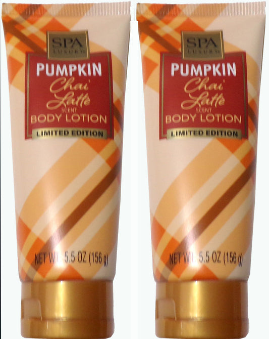 SPA LUXURY PUMPKIN CHAI LATTE SOFT HAND & BODY LOTION LIMITED EDITION 5.5oz