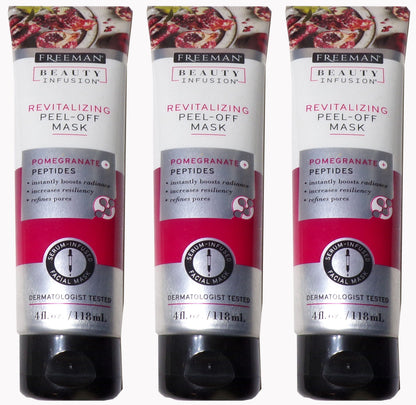Freeman Beauty Infusion Revitalizing Pomegranate Peel-off Face Mask 4 fl/oz Set