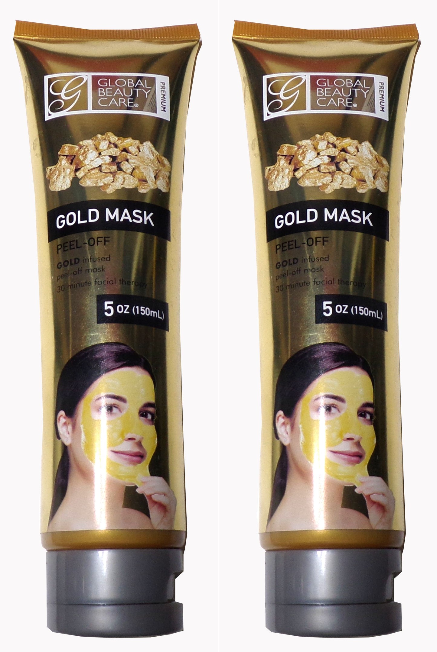 Global Beauty Care Peel-Off Gold Mask 5oz (Set of 2)