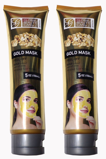 Global Beauty Care Peel-Off Gold Mask 5oz (Set of 2)