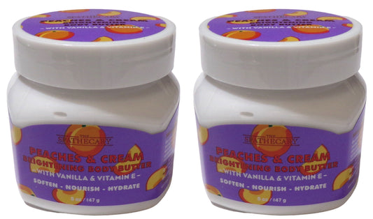 THE SPATHECARY Peaches & Cream Brightening Body Butter (Set of 2)
