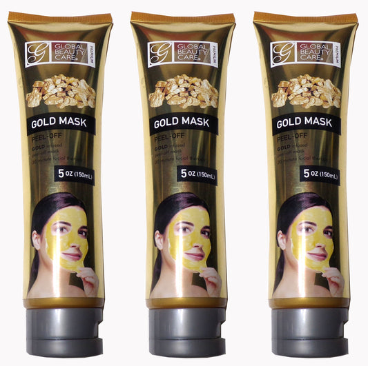 Global Beauty Care Peel-Off Gold Mask 5oz (Set of 3)