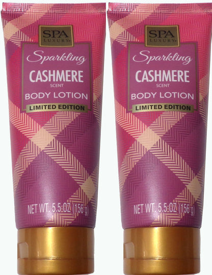 SPARKLING CASHMERE HAND & BODY LOTION 5.5 Oz Each LIMITED EDITION (Set of 2)