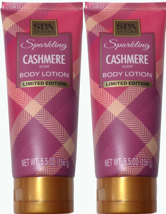 SPARKLING CASHMERE HAND & BODY LOTION 5.5 Oz Each LIMITED EDITION (Set of 2)