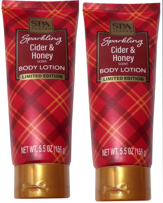 SPARKLING CIDER & HONEY HAND & BODY LOTION 5.5 Oz Each LIMITED EDITION Set of 2
