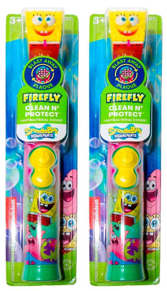 Firefly Clean N' Protect Spongebob Power Toothbrushes (Set of 2)