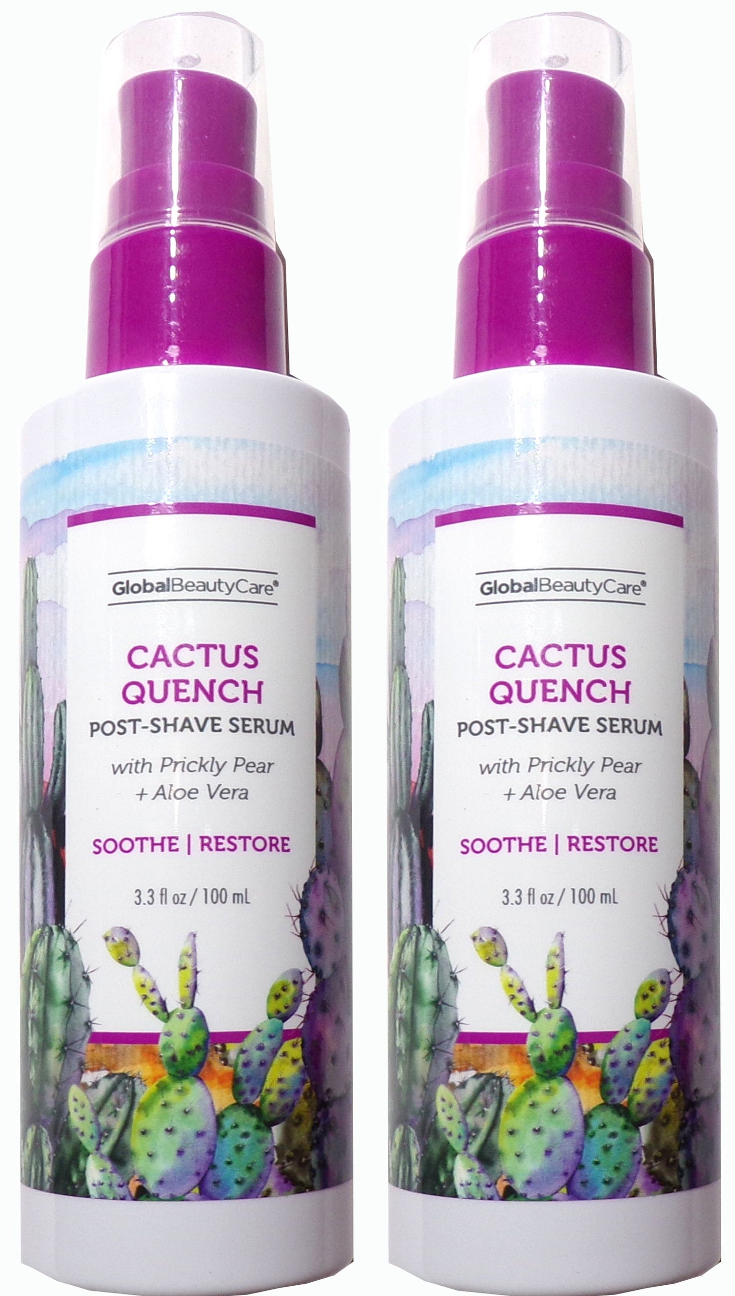 Global Beauty Care Cactus Quench Post-Shave Serum 3.3 fl oz (Set of 2)