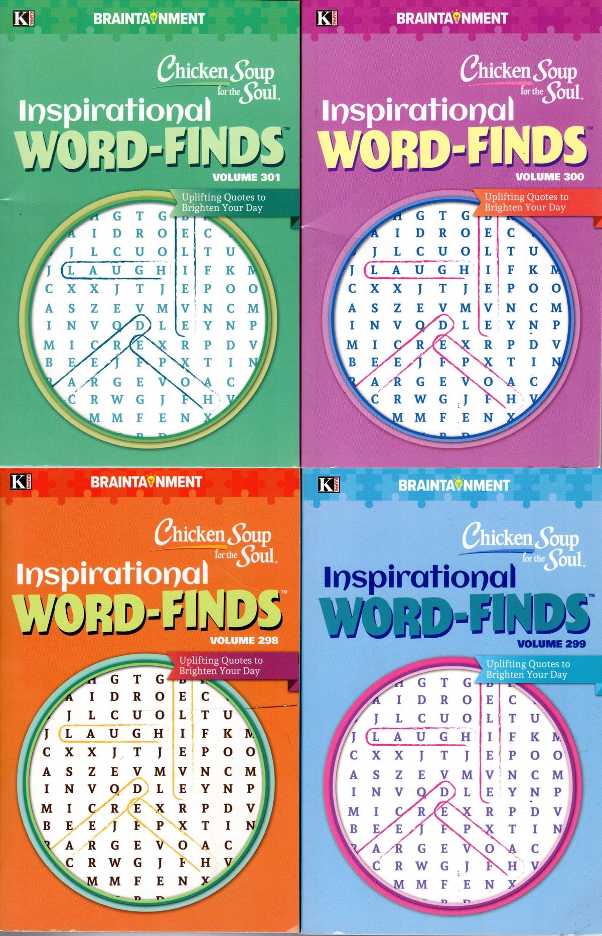 Chicken Soup for the Soul Inspirational Word-Finds Vol 298, 299, 300,301
