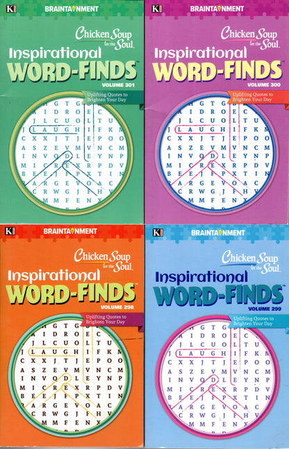 Chicken Soup for the Soul Inspirational Word-Finds Vol 298, 299, 300,301