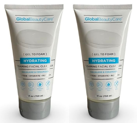 Global Beauty Care Hydrating Foaming Facial Cleanser (Set of 2 Pack)