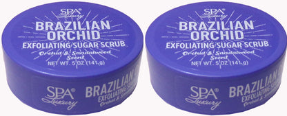 Spa Luxury Brazilian Orchid Exfoliating / Sugar-Scrub 5 oz (Set of 2)