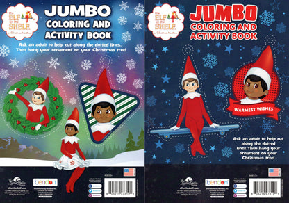 The Elf on The Shelf - Holiday and Christmas - Christmas Jumbo Coloring & Activity Book (Set of 2 Books) v2
