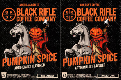Black Rifle Coffee Company K Cups Pumpkin Spice - Medium - Total 44 pods Set