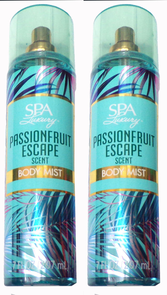 Spa Luxury Passion Fruit Scent Body Mist , 7 fl oz (Set of 2)
