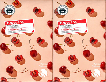 Pick Up & Go Fruity Hand Mask Set Cherry - Refreshing Made in Korea (Set of 2)