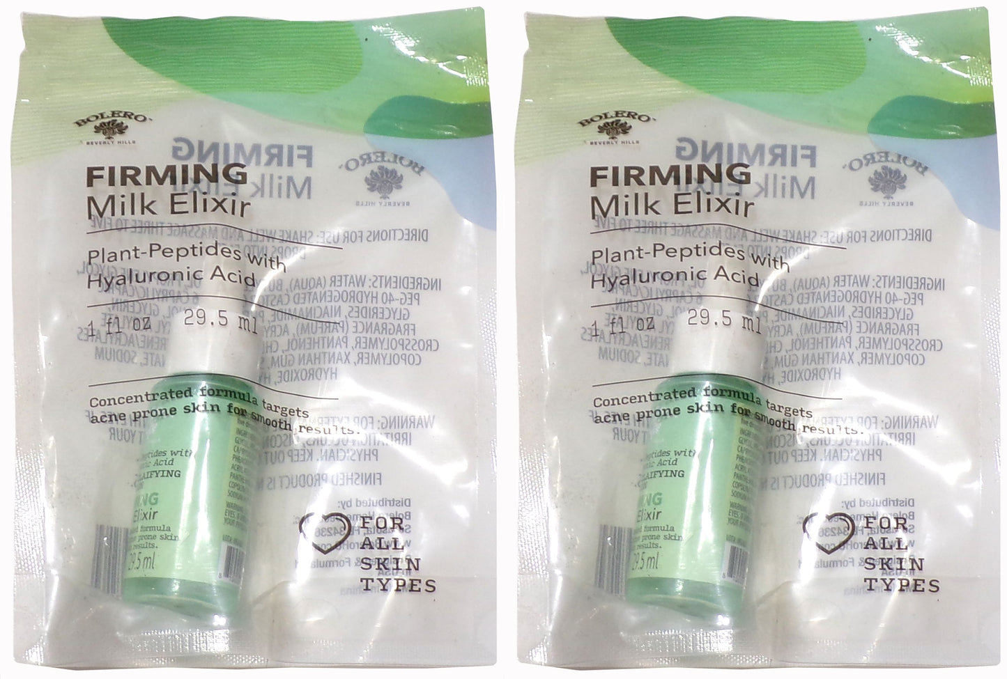 Share Bolero Firming Milk Elixir Plant - Peptides Hyaluronic Acid 1.0 Oz (Set of 2)