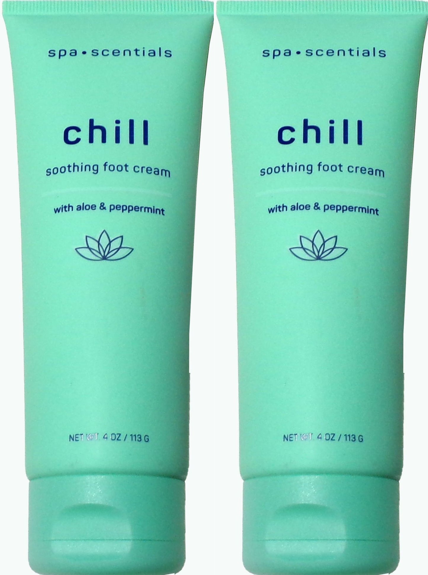 SPA SCENTIALS CHILL SMOOTHING FOOT CREAM ALOE & PEPPERMINT (Set of 2)