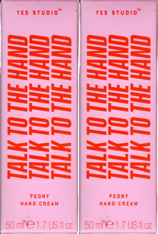 Yes Studio Talk to the Hand Peony Hand Cream 1.7 FL oz. (Set of 2)