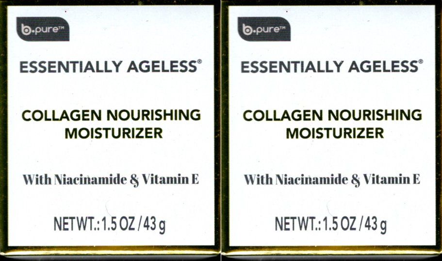 b.pure Essentially Ageless Collagen Nourishing Moisturizer 1.5 oz. Set of 2 Pack