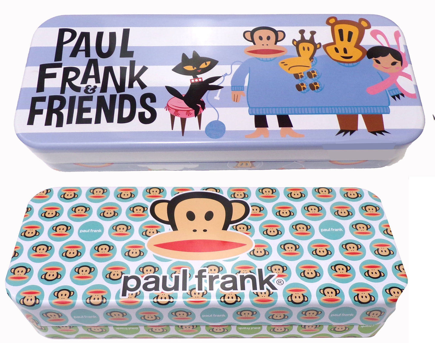 Paul Frank - Metal Tin Case Pencil Box Storage (Set of 2)