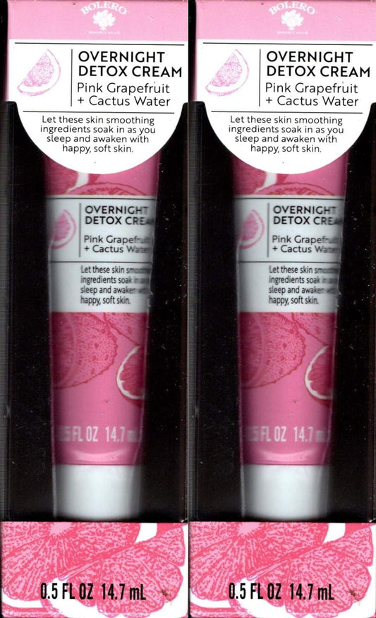 Overnight Detox Cream Pink Grapefruit + Cactus Water 5fl oz (Set of 2 Pack)