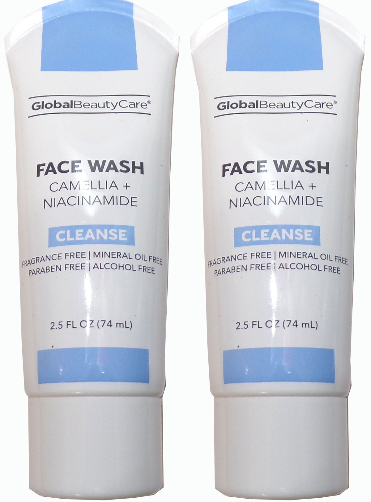 Global Beauty Care Camellia + Niacinamide Face Wash 2-Pack, 2,5 fl. oz.