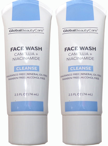 Global Beauty Care Camellia + Niacinamide Face Wash 2-Pack, 2,5 fl. oz.
