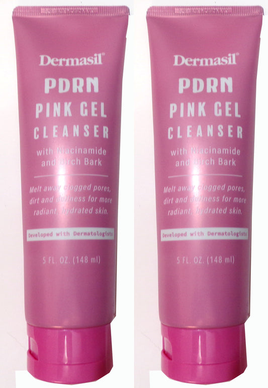 Dermasil PDRN Pink Gel Cleanser with Niacinamide and Birch Bark 2-Pack, 10 fl.