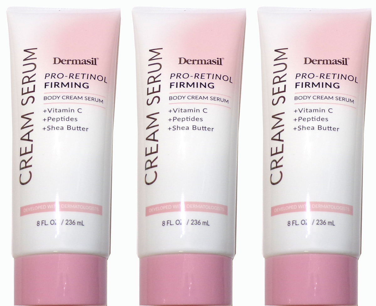 Dermasil Pro-Retinol Firming Body Cream Serum 3-Pack, 8 fl. oz. each