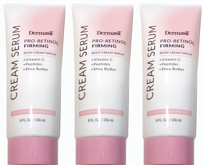 Dermasil Pro-Retinol Firming Body Cream Serum 3-Pack, 8 fl. oz. each